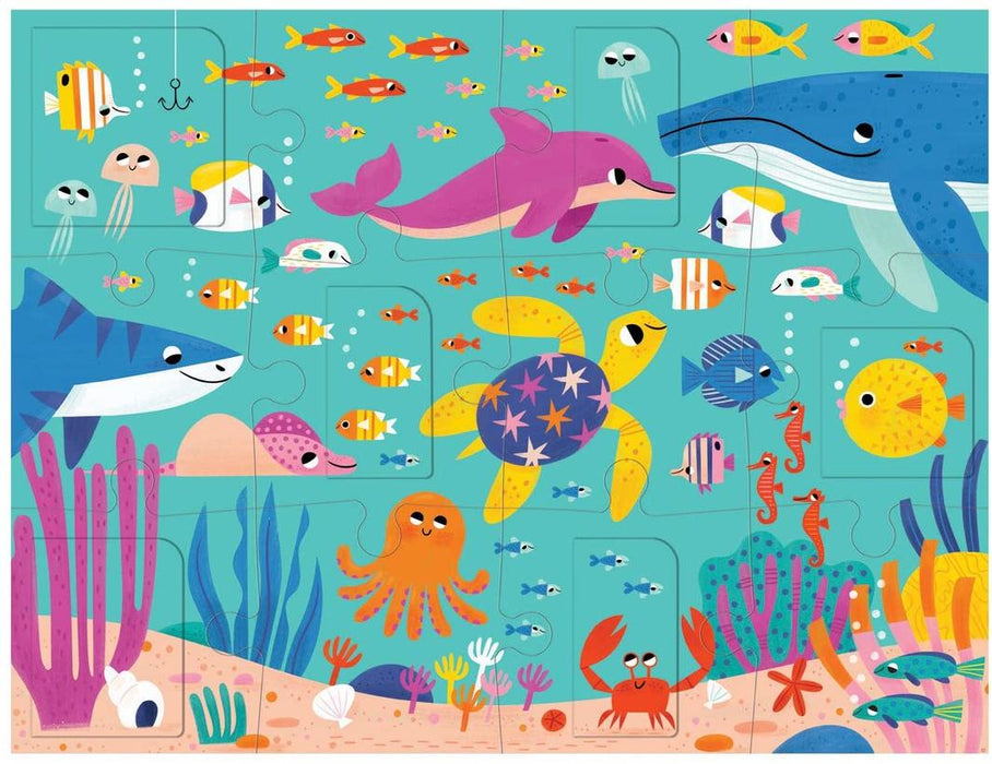 Mudpuppy - Lift the Flap Puzzle Ocean Party