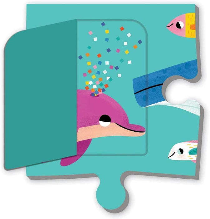 Mudpuppy - Lift the Flap Puzzle Ocean Party