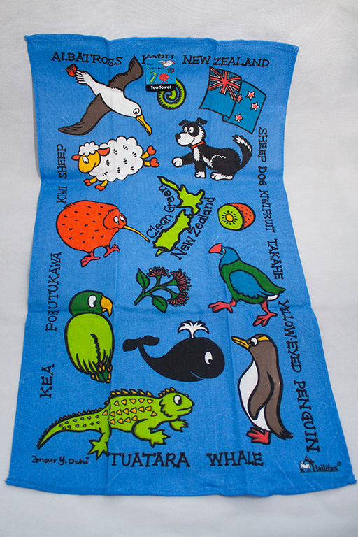 Kiwi Characters Tea Towel