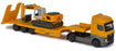 Majorette Transporter - Mercedes Benz Actros with Liebherr Excavator R938