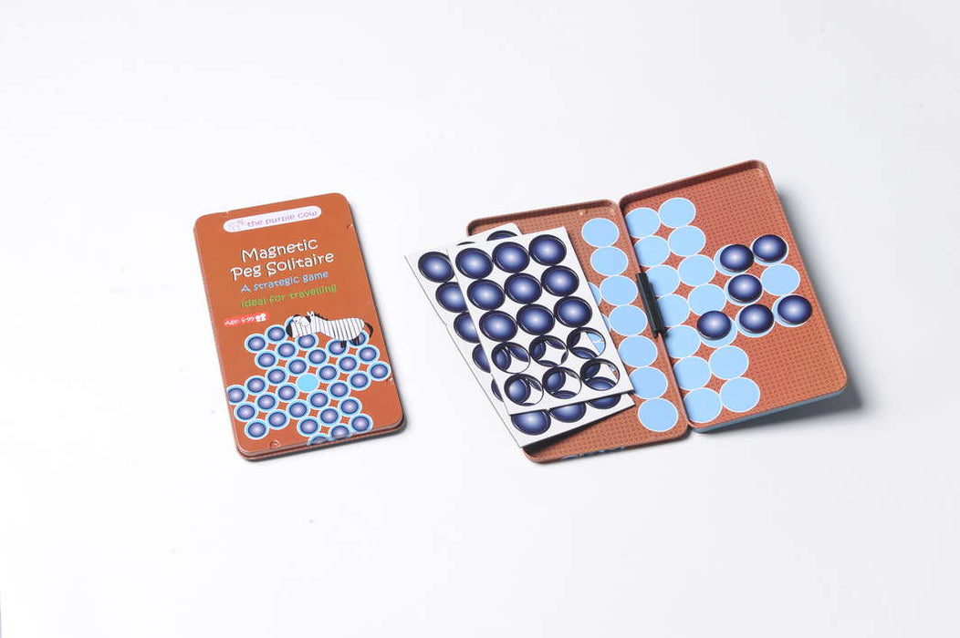 The Purple Cow - Magnetic Travel Game Peg Solitaire