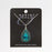 Marine Opal - Turquoise Black Teardrop Pendant