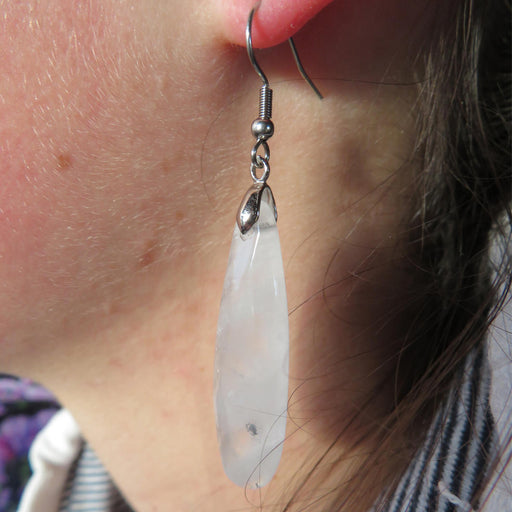 Wildside PS50 - Long Drop Earrings White Quartz