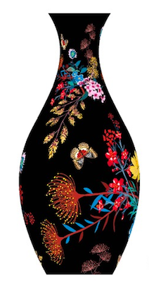 Pintoo Puzzle Vase - Elegant Floral Print