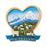 NZ Fridge Magnet - Heart Sheep Mountain