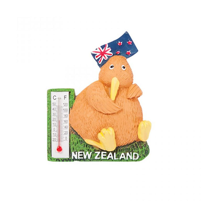 NZ Kiwi Fridge Magnet with Thermometer