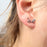 Wildside XP21 - Sterling Silver Fantail Stud Earrings