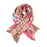 Kiwi Silver - Scarf 100% Merino Wool - Pink Pattern