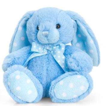 Keel Toys: Baby Keel Spotty Rabbit Blue 15cm