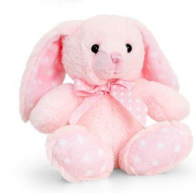 Keel Toys: Baby Keel Spotty Rabbit Pink 15cm