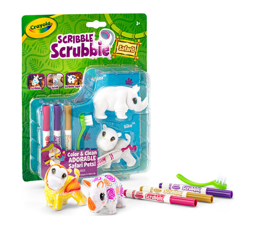Crayola Scribble Scrubbie - Safari Set (Ayana & Biko)