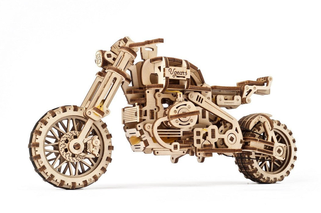 Ugears: Mechanical Models - Bike Scrambler UGR-10 with Sidecar