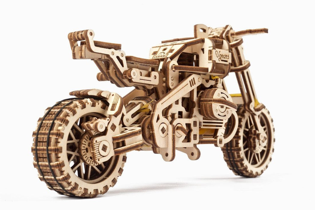 Ugears: Mechanical Models - Bike Scrambler UGR-10 with Sidecar