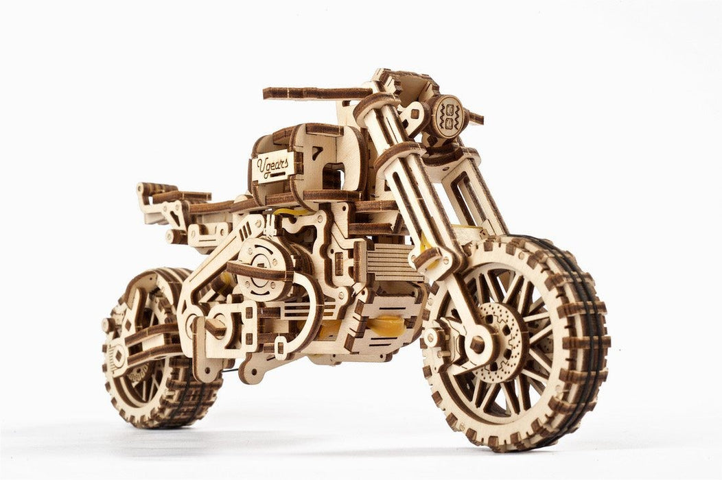 Ugears: Mechanical Models - Bike Scrambler UGR-10 with Sidecar