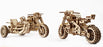 Ugears: Mechanical Models - Bike Scrambler UGR-10 with Sidecar