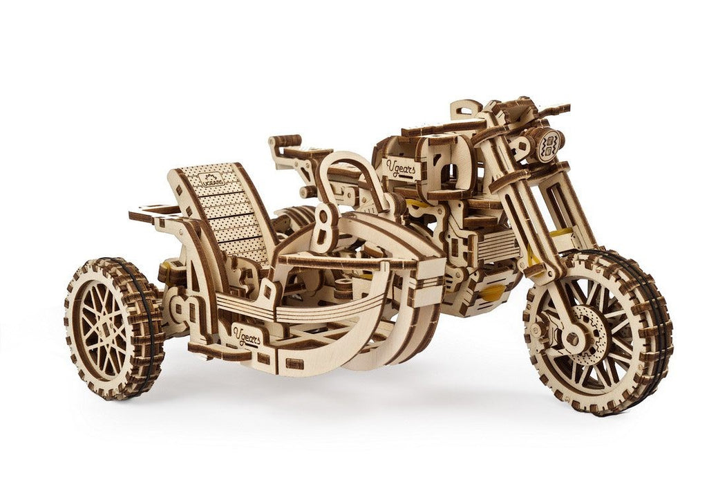 Ugears: Mechanical Models - Bike Scrambler UGR-10 with Sidecar