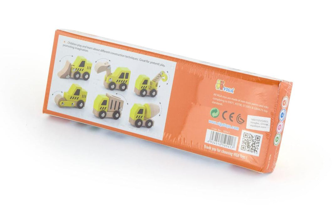 Viga - Construction Vehicles Set - 6pcs
