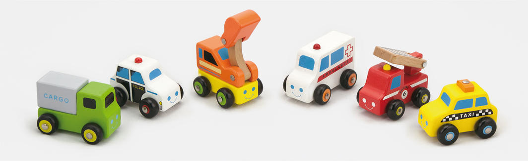 Viga - Mini Emergency Vehicles Set - 6pcs