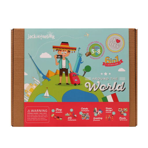 Jack in the Box 6 in 1 Craft Box - Around the World