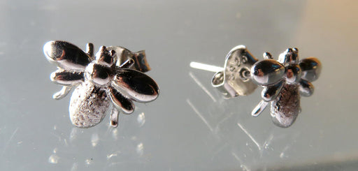 Wildside XP25 - Sterling Silver Stud Earrings Bee