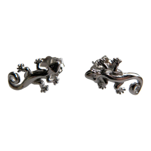 Wildside XP52 - Sterling Silver Stud Earrings Gecko