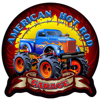 Man Cave - Wall Plaque Off Road Hot Rod