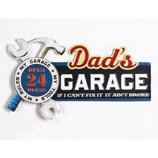 Man Cave - Wall Plaque Dad's Garage