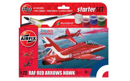 Airfix Starter Set - 1:72 RAF Red Arrows Hawk