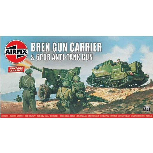 Airfix - 1:76 Bren Gun Carrier & 6PDR Anti-Tank Gun