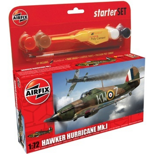 Airfix Starter Set - 1:72 Hawker Hurricane Mk1