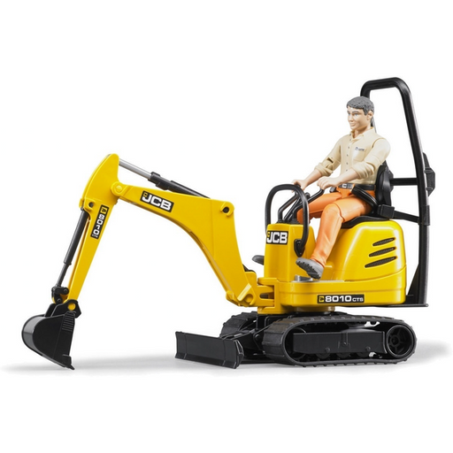 Bruder - JCB Micro Excavator 8010 CTS with Construction Worker