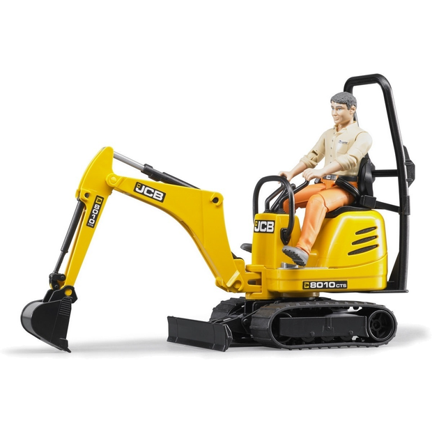 Bruder - JCB Micro Excavator 8010 CTS with Construction Worker