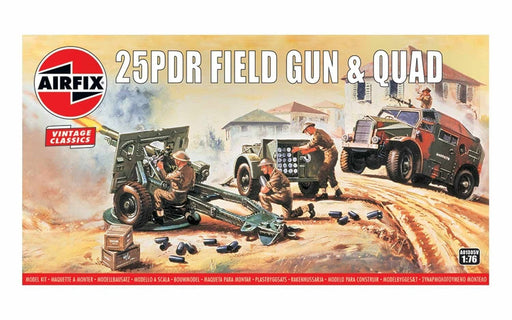 Airfix - 1:76 25PDR Field Gun & Quad