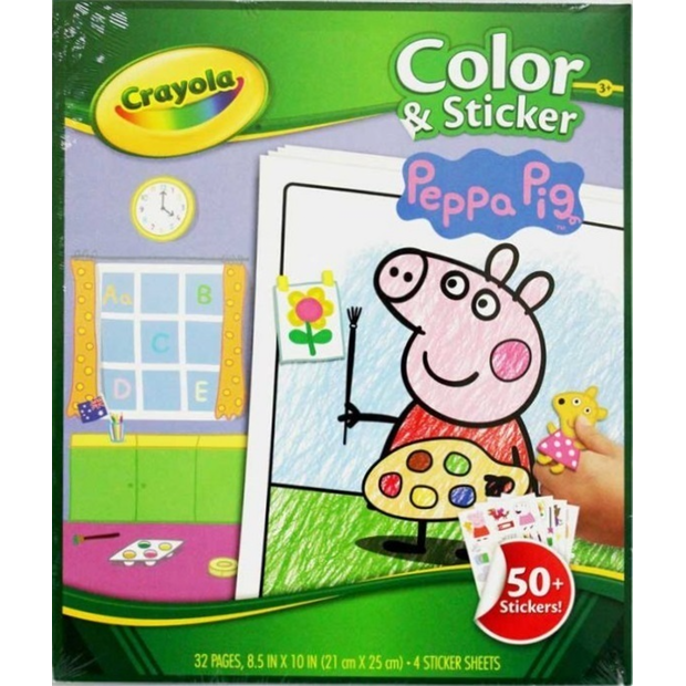 Crayola - Colour & Sticker Book - Peppa Pig