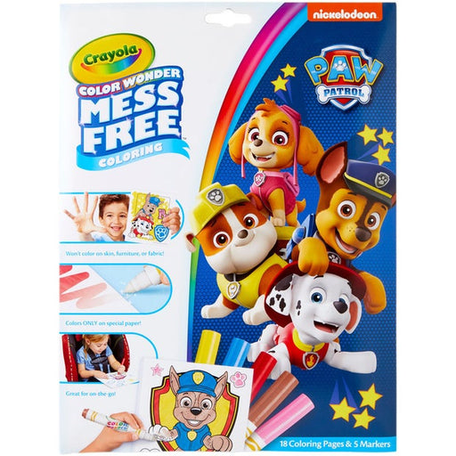 Crayola - Colour Wonder Mess Free Colouring Pad & Markers - Paw patrol