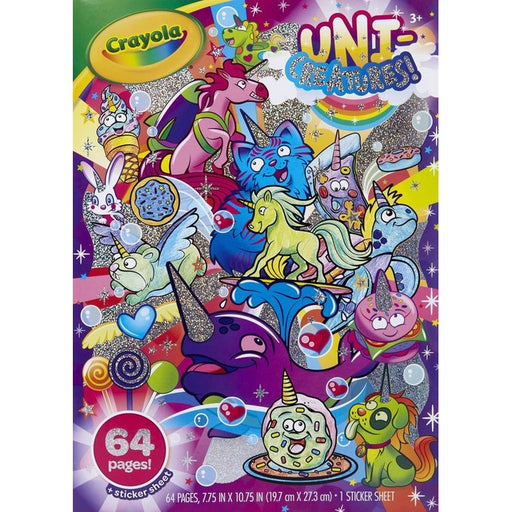 Crayola - Colour & Sticker Book - Uni Creatures