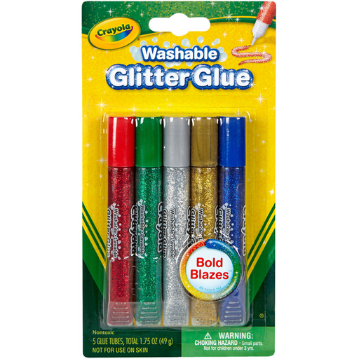Crayola - Washable Glitter Glue (5pcs)