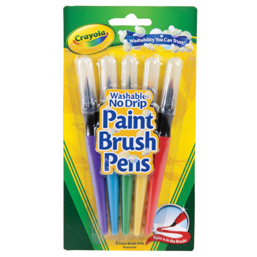 Crayola - Washable Paint Brush Pens 5pk
