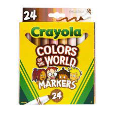 Crayola - Colours of the World Markers 24pk