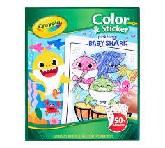 Crayola - Colour & Sticker Book - Baby Shark