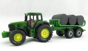 Siku 1632 - John Deere 7530 Tractor with Bale Trailer