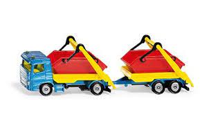 Siku 1695 - Rubbish Skip Truck & Trailer