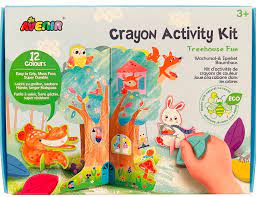 Avenir: Crayon Activity Kit - Treehouse Fun