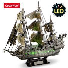 CubicFun 3D Puzzle - Flying Dutchman LED Lights