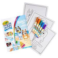 Crayola - Colour Wonder Mess Free Colouring Pad & Markers - Bluey