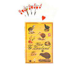 NZ Playing Cards - Gold Birds & Flowers - Waterproof