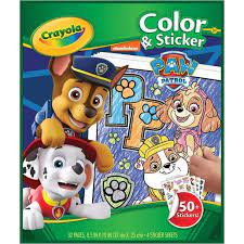 Crayola - Colour & Sticker Book - Paw Patrol