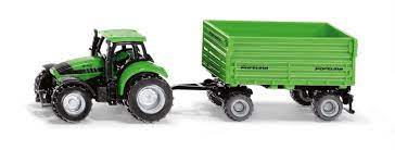 Siku 1606 - Deutz-Fahr with Fortuna 4-Wheel Trailer