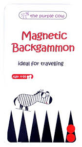 The Purple Cow - Magnetic Travel Game Backgammon