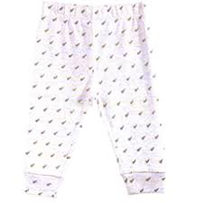 Kiwi & Friends - Pants Silver Marle with all over Fern (00) 3-6 mths